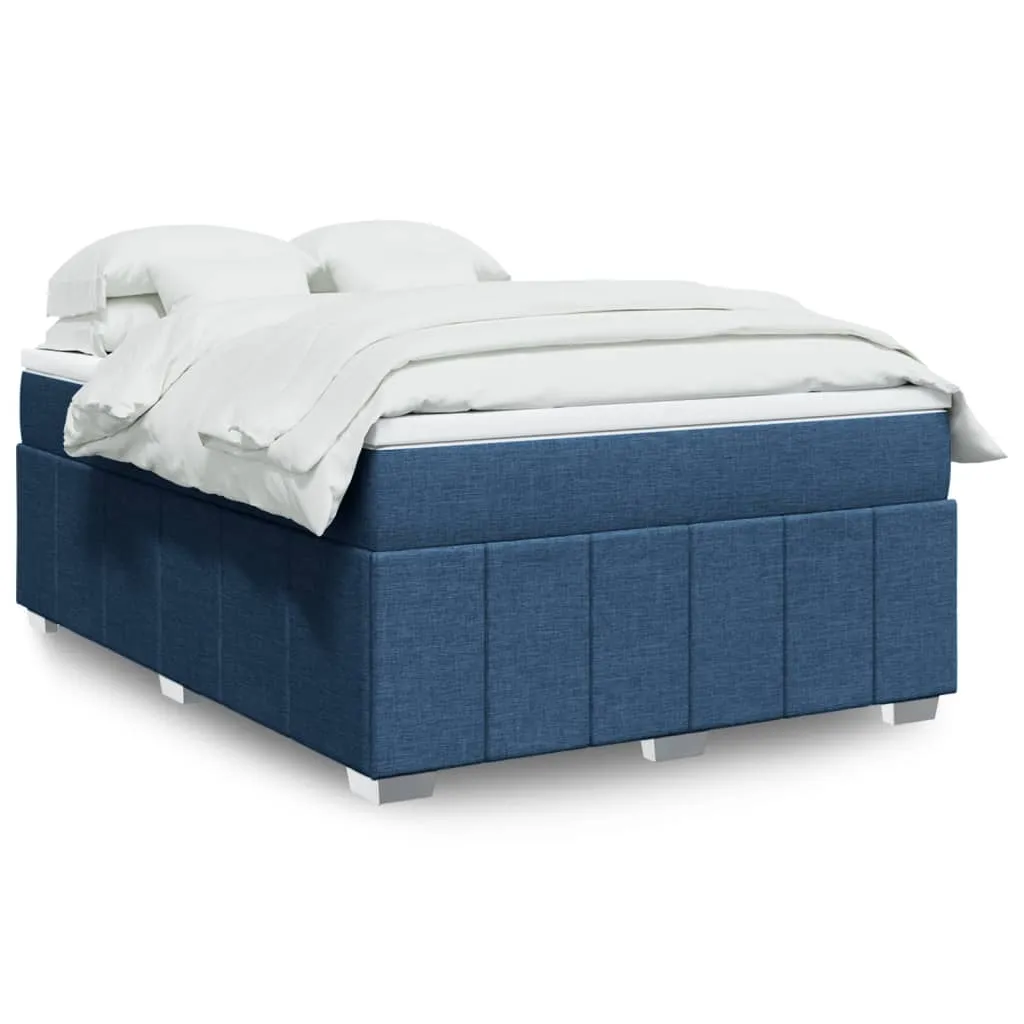 Boxspringbett Taschenfederkernmatratze 140x200 cm Blau