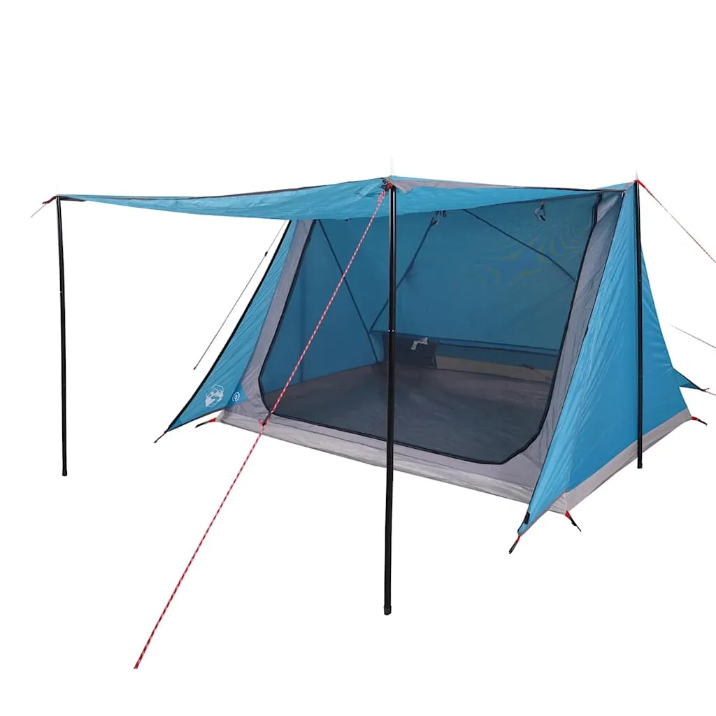 Campingzelt Blau 214 x 125/161 x 120 cm Wasserdicht für 2 Personen