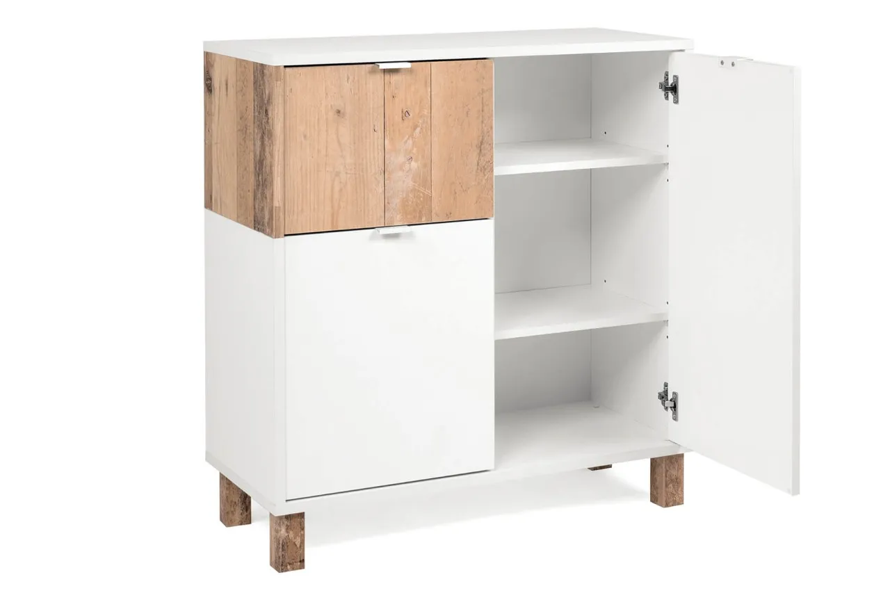 finori Kommode Menorca weiß Dekor Old Style hell Beistellkommode