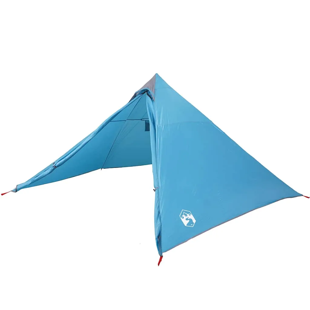 Familienzelt Tipi 427x411x178 cm Blau wasserdicht und leicht