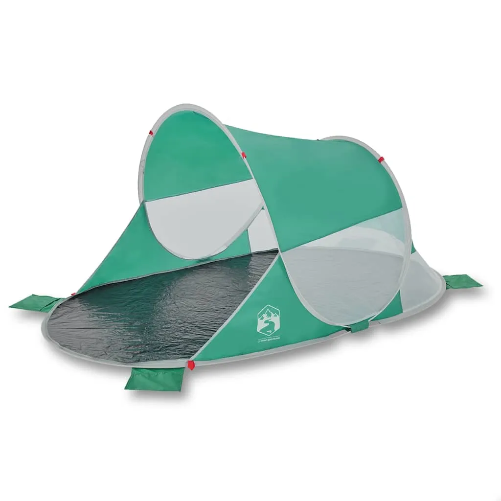 Strandzelt Meergrün 205 x 125 x 90 cm mit Pop-Up-System