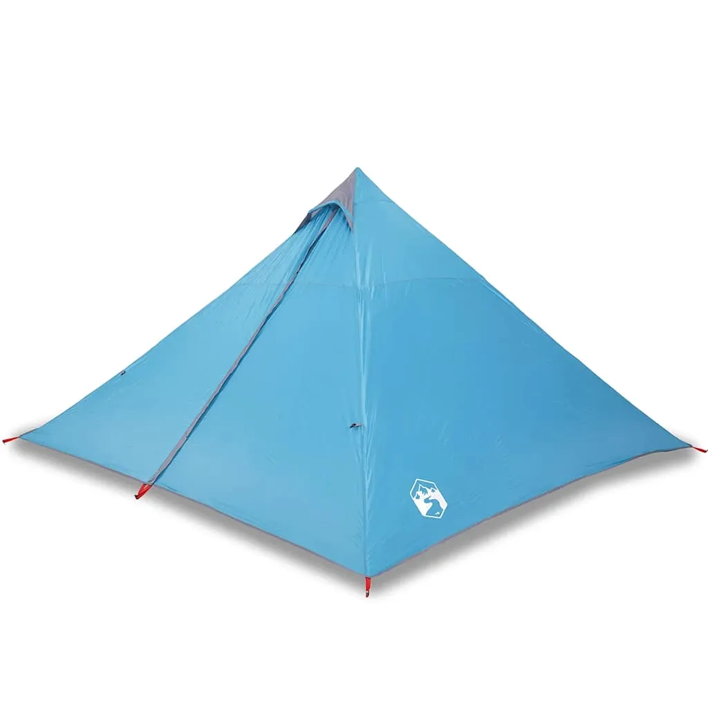Familienzelt Tipi 427x411x178 cm Blau wasserdicht und leicht