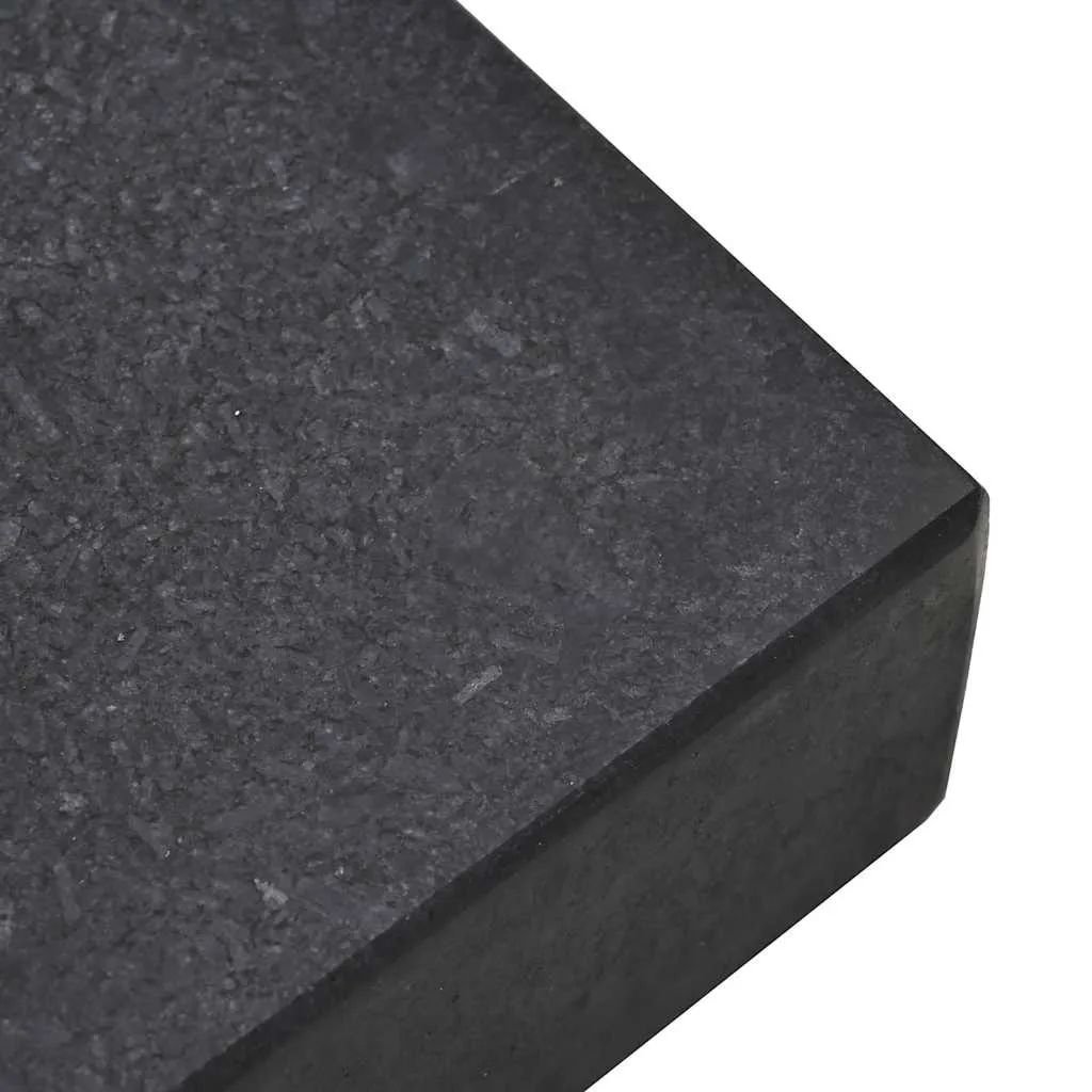 Sonnenschirmständer Schwarz 45 x 25 x 45 cm Granit