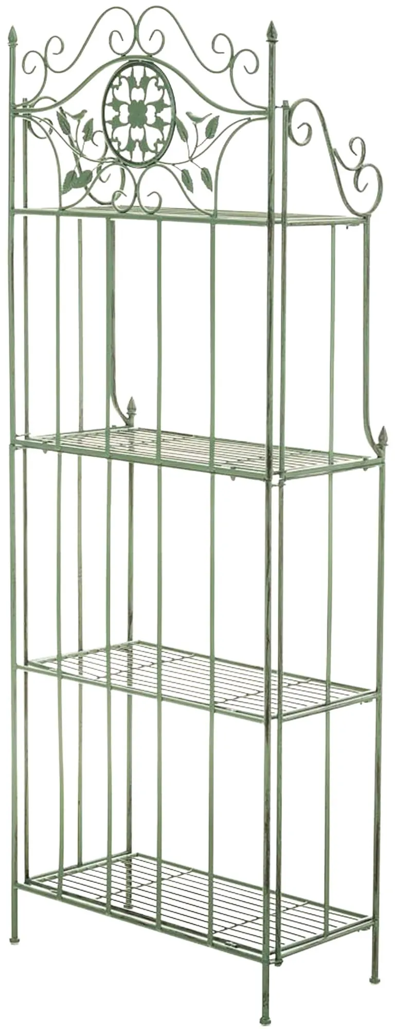 Pflanzenregal Flora Klappbar 175x66x32 cm antik-grün