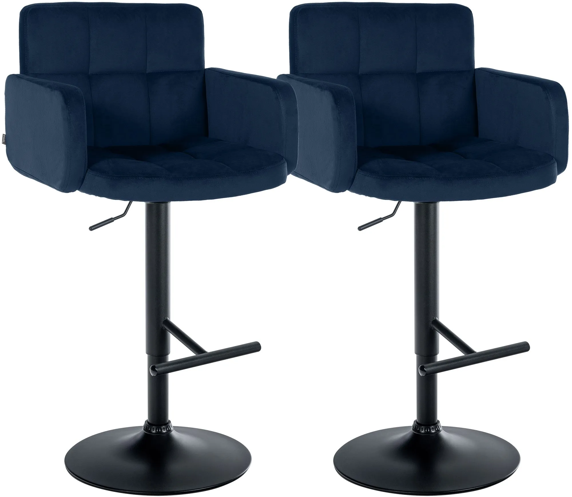 2er Set Barhocker Los Angeles 93x60x56 cm Blau