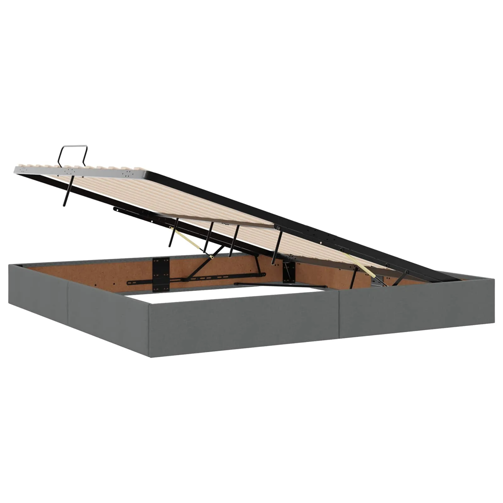 Speicherbett 200x204x88 cm Dunkelgrau