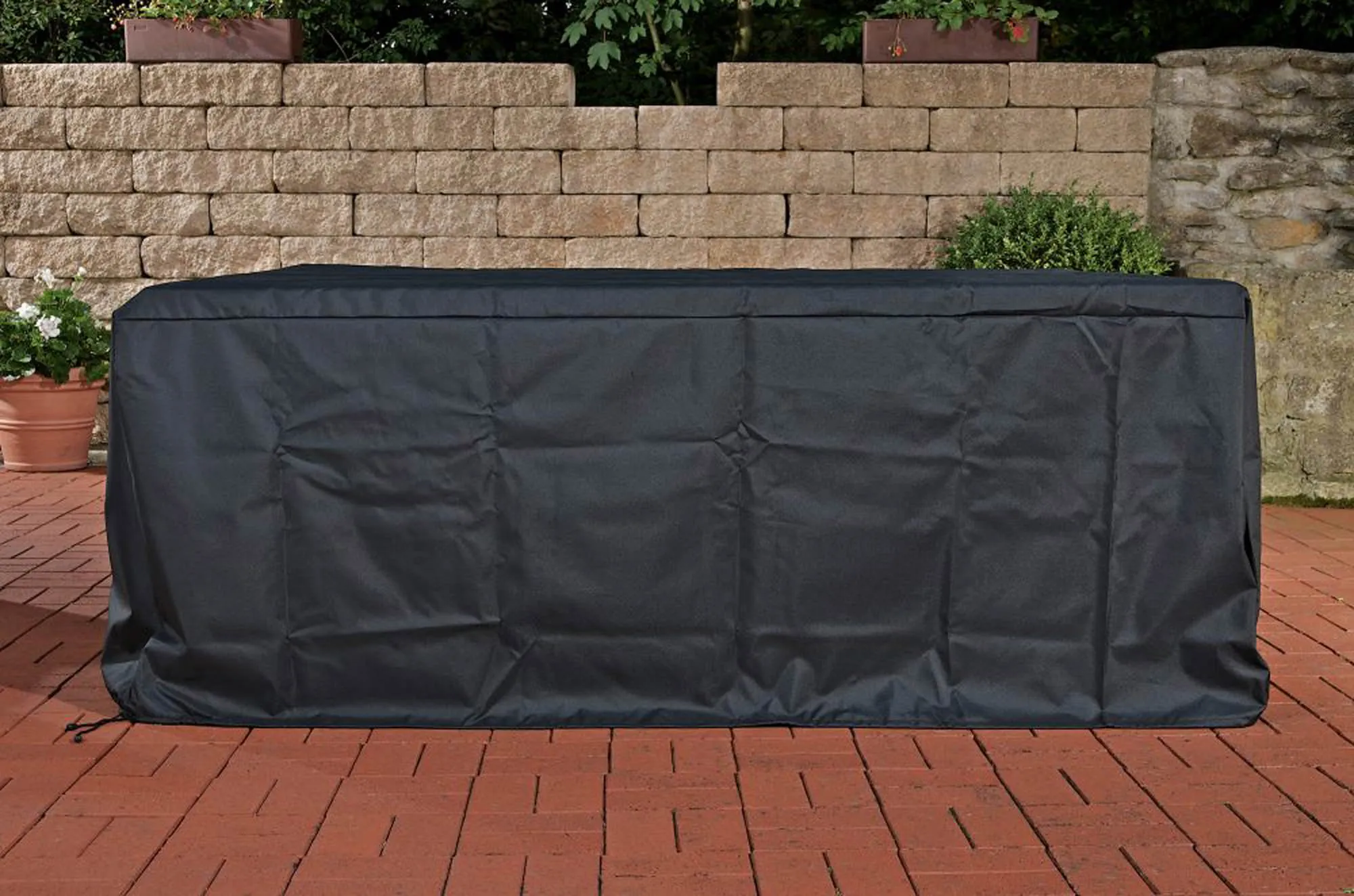 Abdeckhaube 275 x 240 x 68 cm schwarz