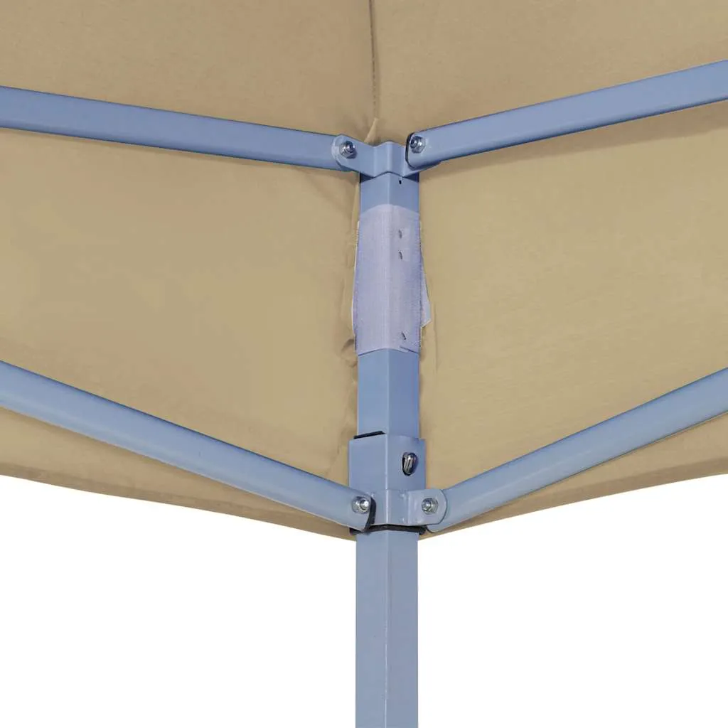 Partyzelt-Dach 4,3x2,9x1 m Beige UV- und wasserbeständig