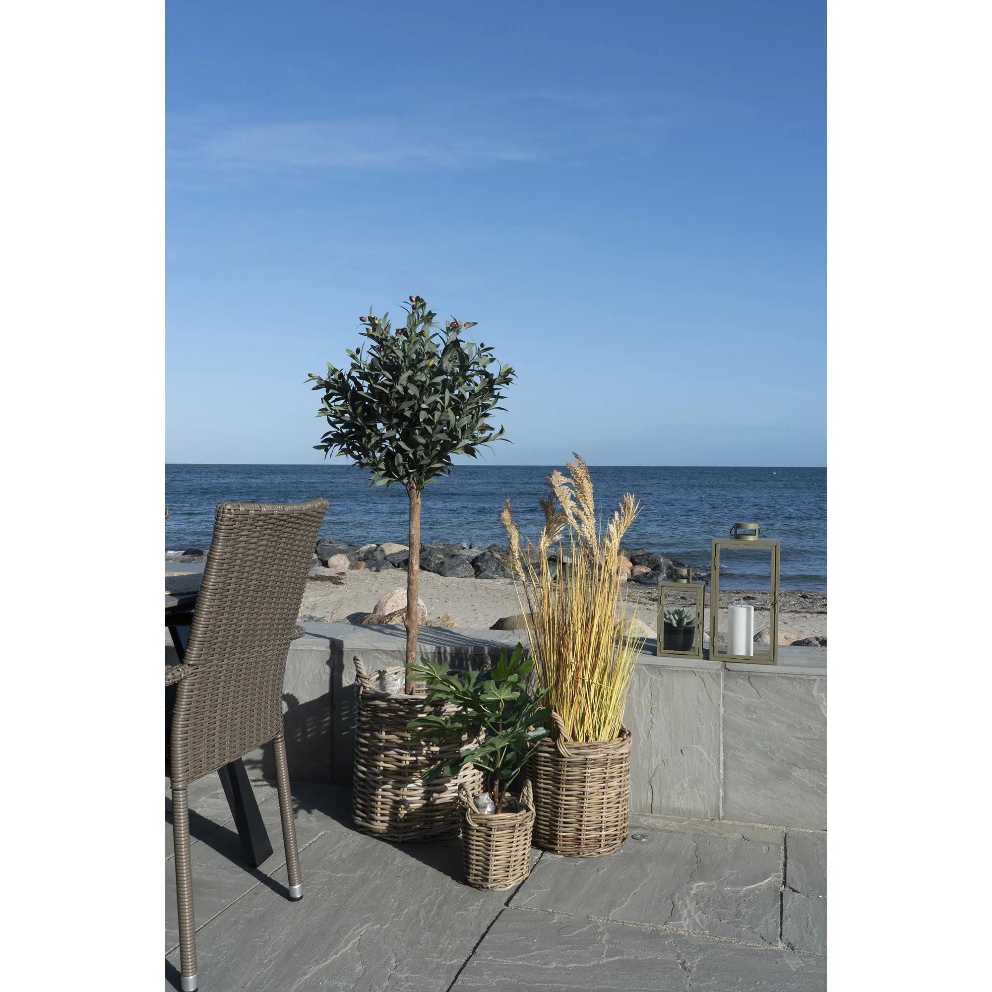 tinkaro Sema Körbe Set 3-teilig Kubu Rattan 20/30/40 cm Natur