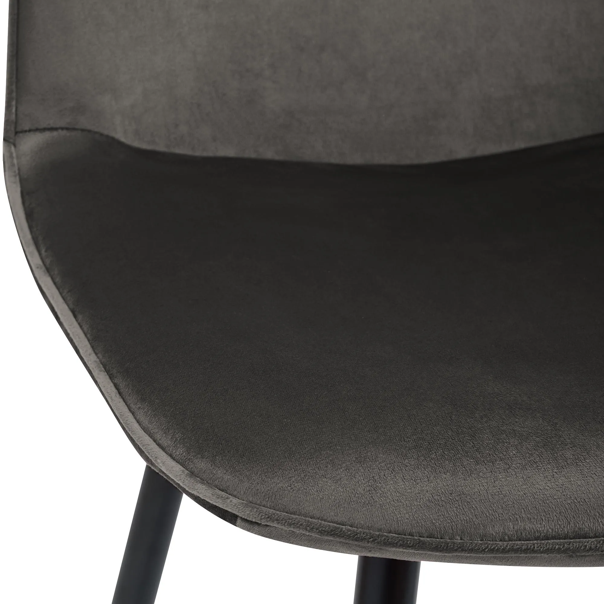 Esszimmerstuhl Maryam 2er Set 88x45x54 cm Anthrazit