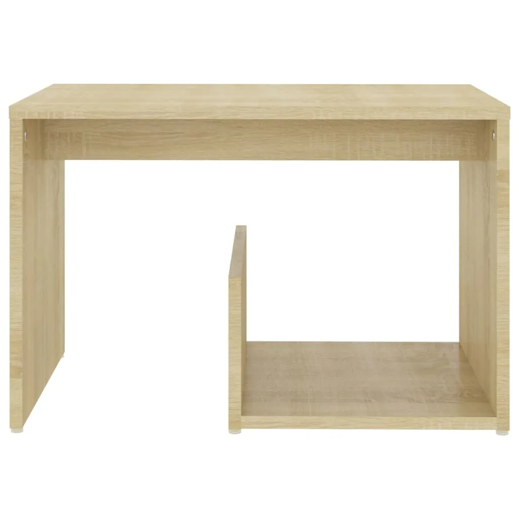 Moderner Beistelltisch Sonoma-Eiche 59x36x38 cm mit viel Stauraum