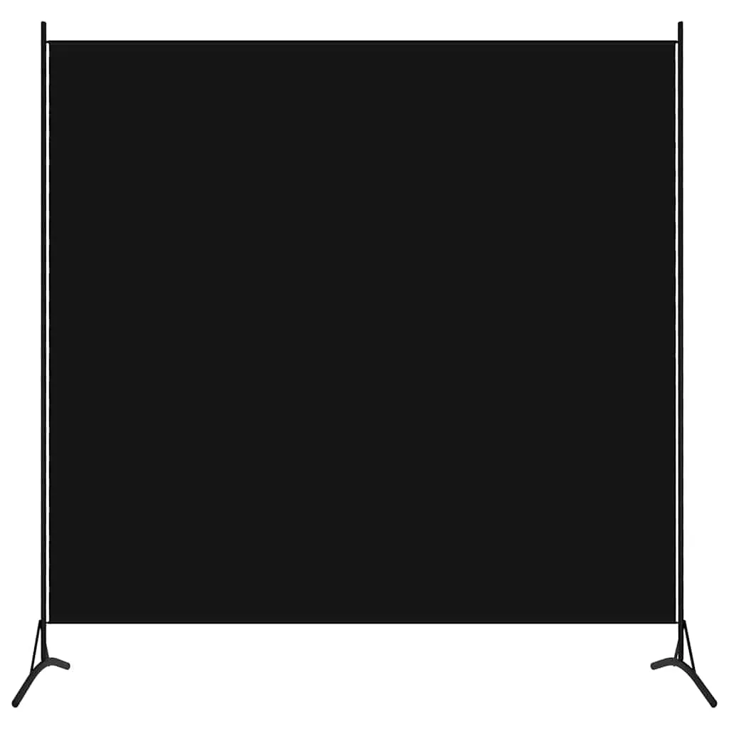 Vielseitiger Raumteiler 175 x 180 cm in Schwarz