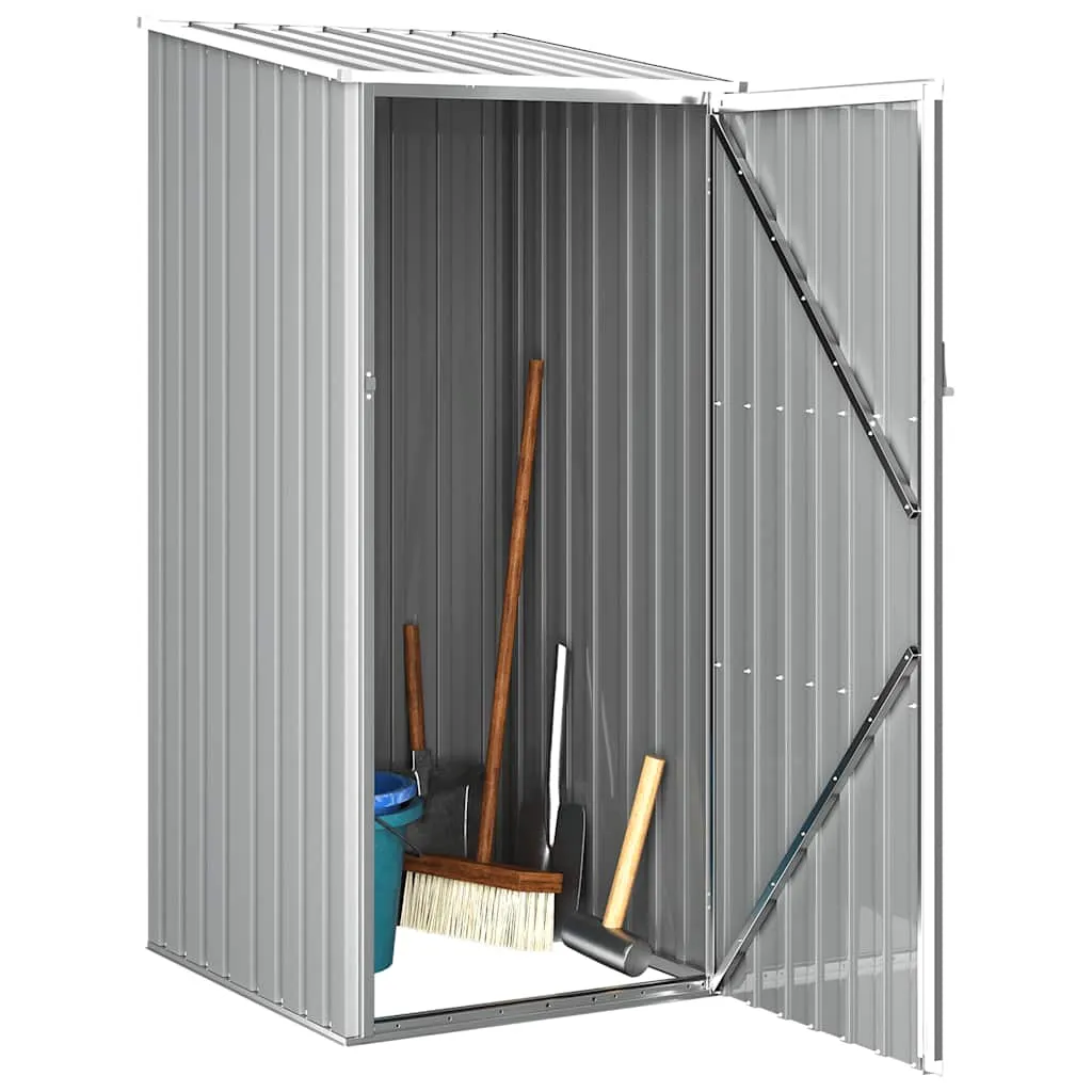 Gerätehaus Grau 87x98x159 cm Verzinkter Stahl