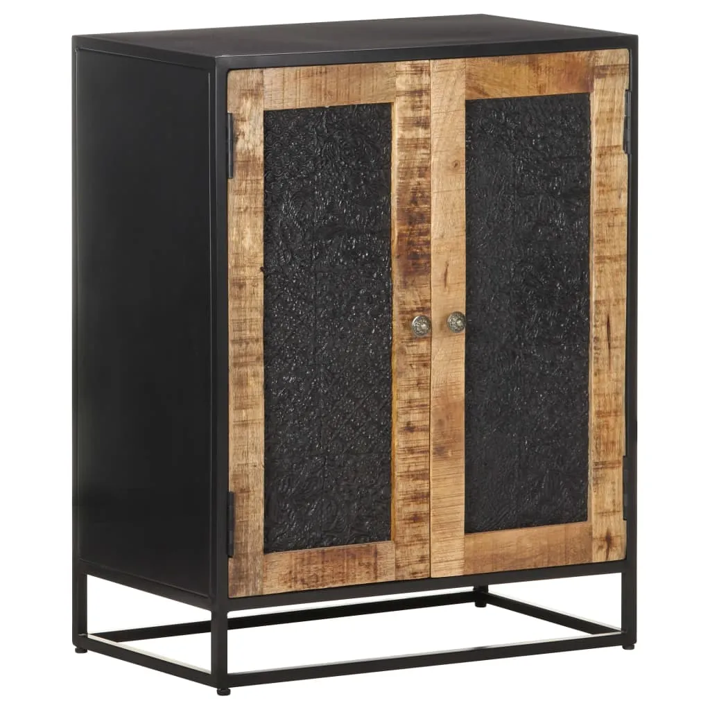 Sideboard 60x35x75 cm Raues Mangoholz