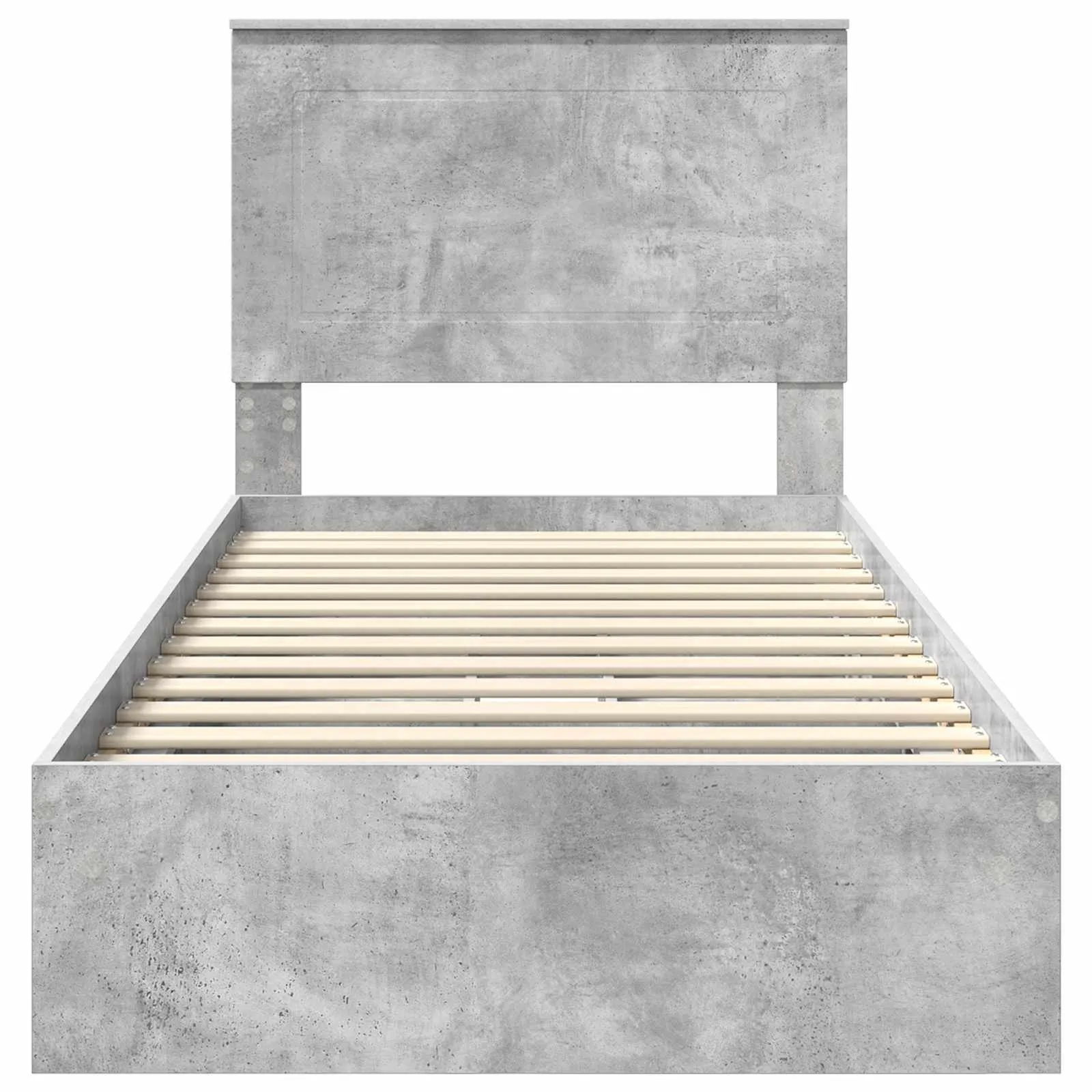 Aufbewahrungsbett 90 x 190 cm Beton Grau