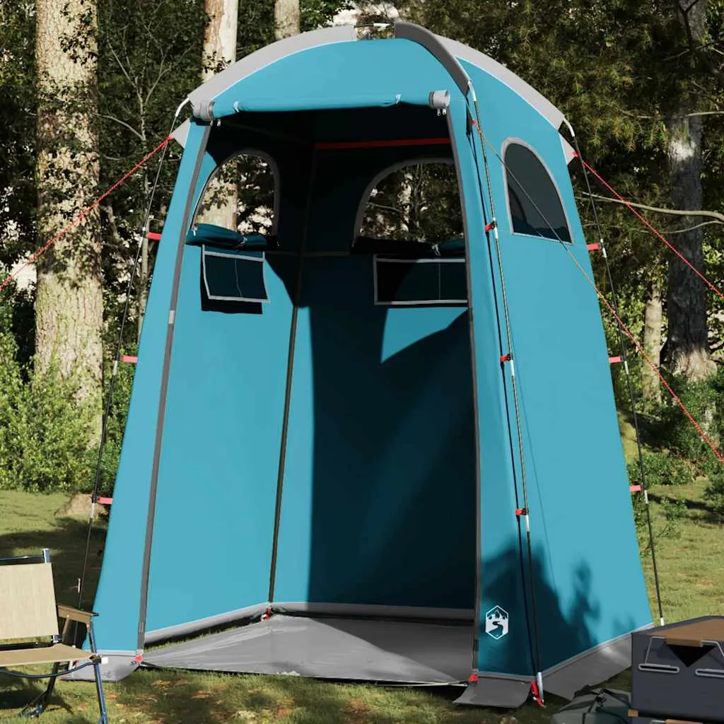 Blaues Duschzelt 150 x 150 x 230 cm wasserdicht und winddicht