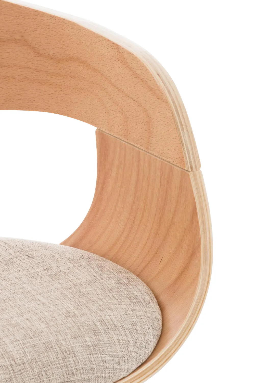 Barhocker Kingston 88-102x50x48 cm natura/creme