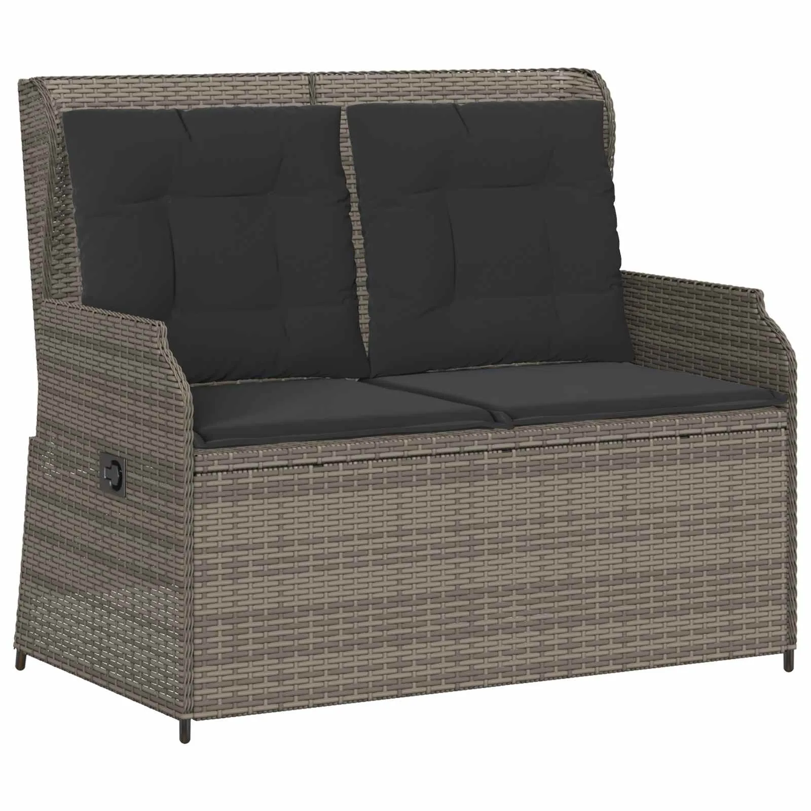 Reclining Gartenbank Grau 110 x 67 x 95 cm