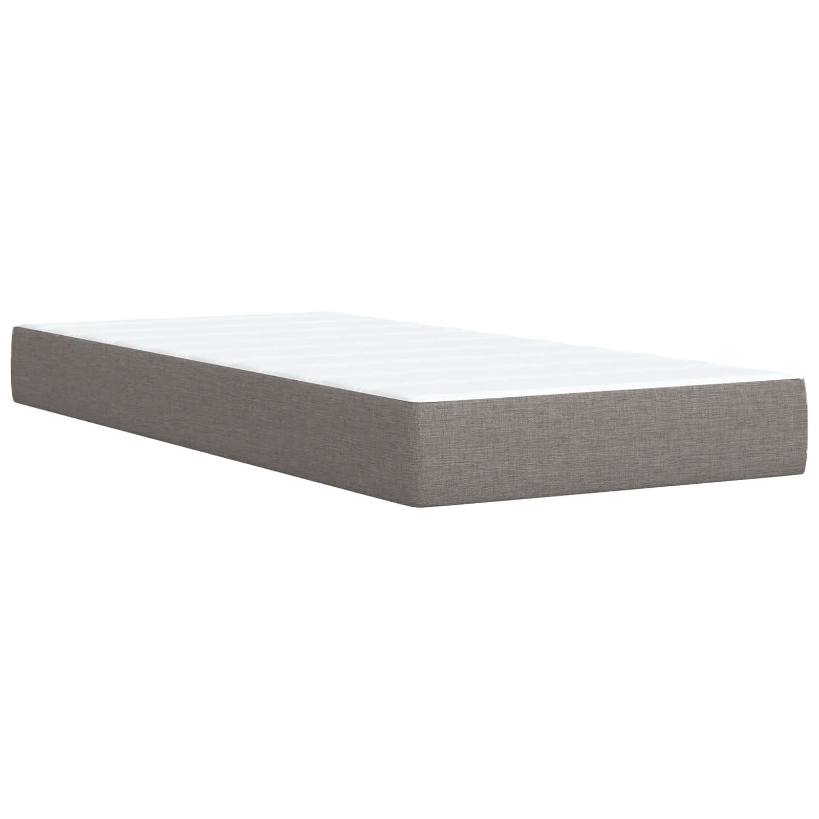 Ottoman-Bett mit Matratze 193 x 90 x 88 cm Taupe