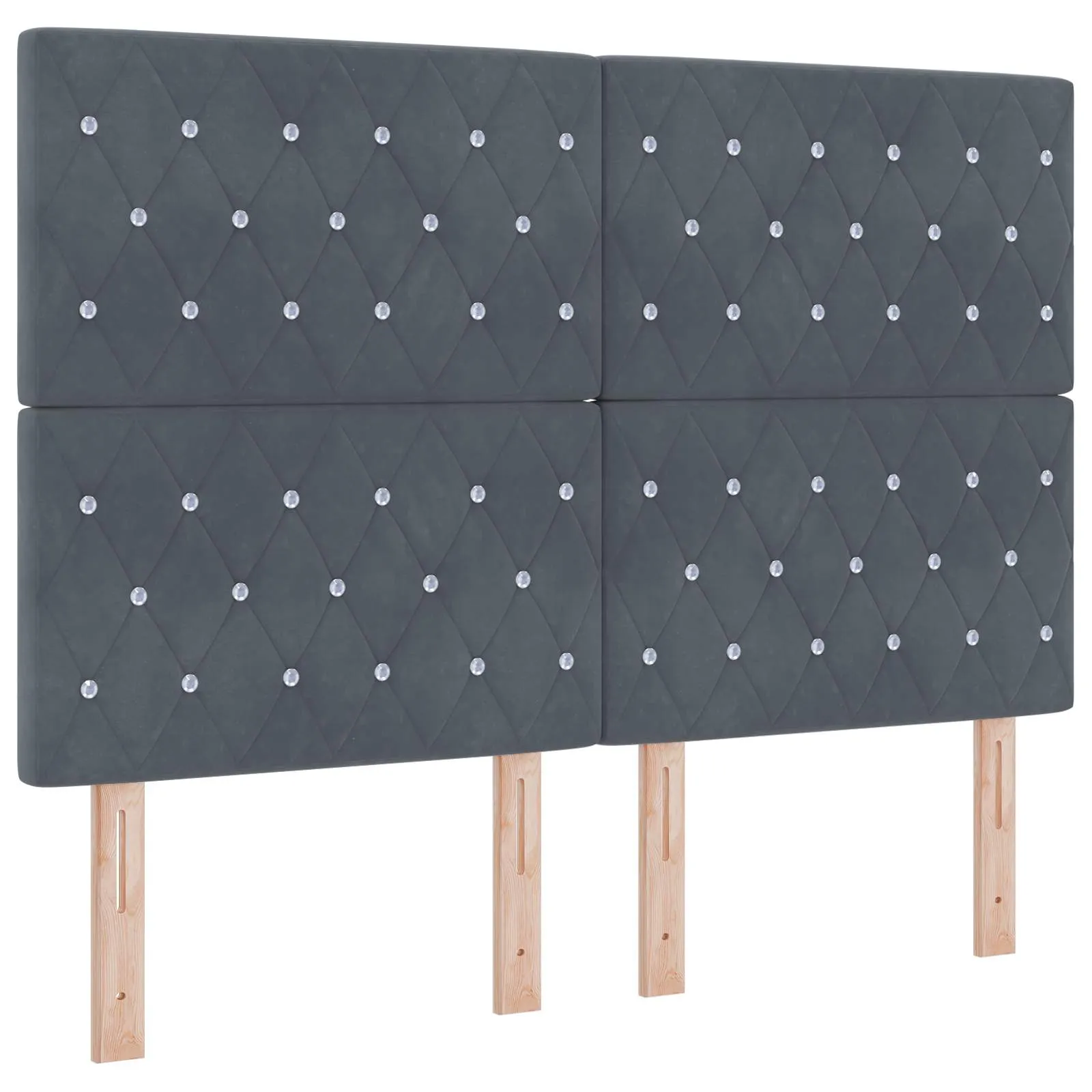 Ottomanenbett mit Matratze 203x160x88 cm Dunkelgrau
