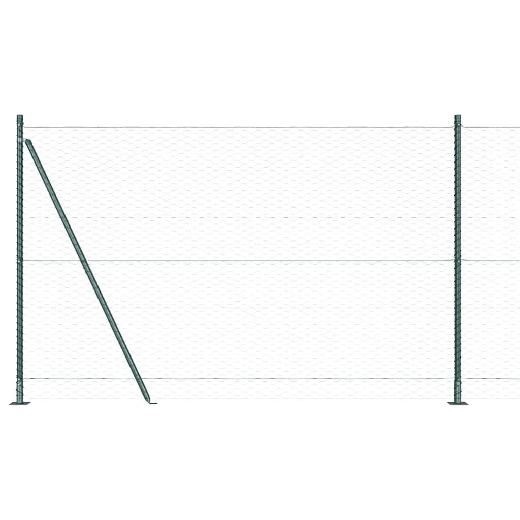 Outdoor-Geländerpfosten Set 2500 x 3,2 x 140 cm Grün