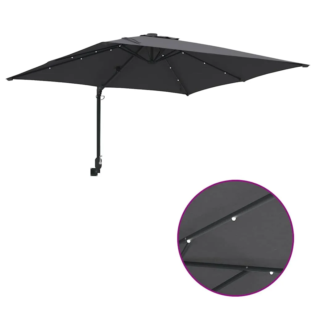 Garten-Sonnenschirm Anthrazit 248,5 x 247,5 x 160 cm