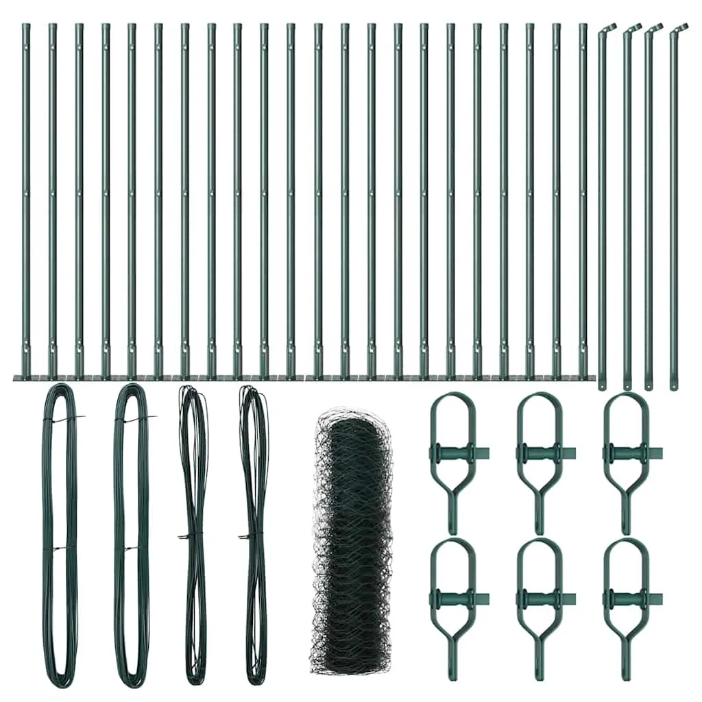 Outdoor-Geländerpfosten Set 5000 x 3,2 x 50 cm Grün