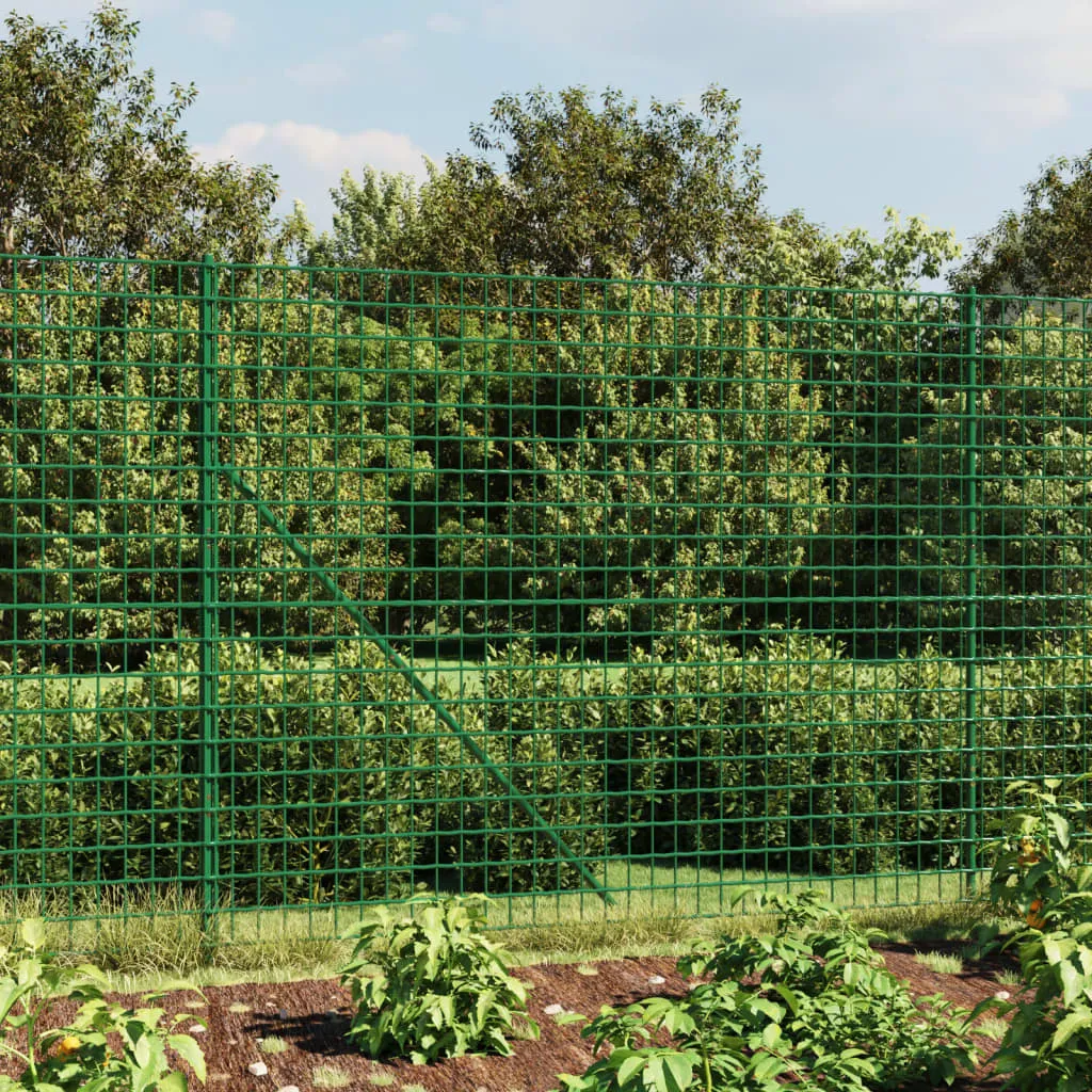 Grüner Maschendrahtzaun 1,6 x 25 m mit PVC-beschichtetem Stahl