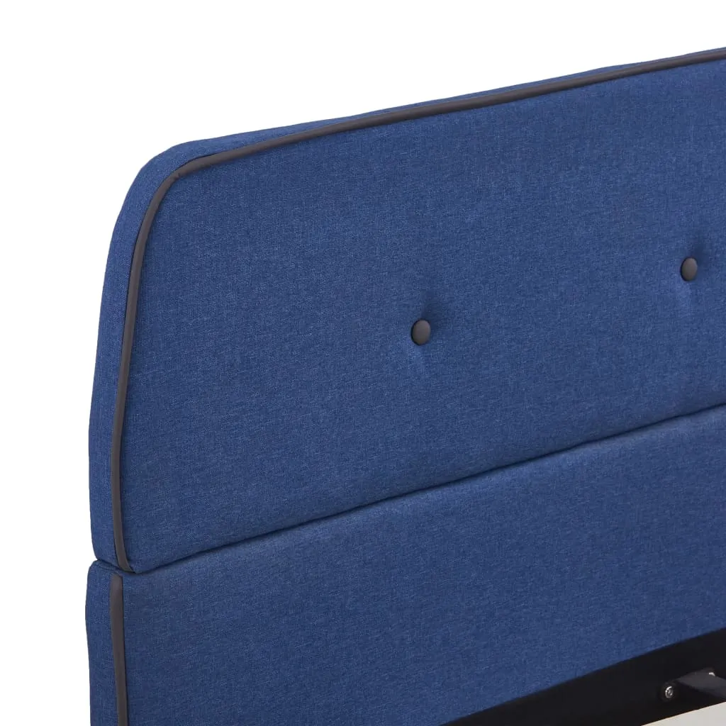 Eleganter Bettrahmen 208 x 146 x 81 cm in Blau