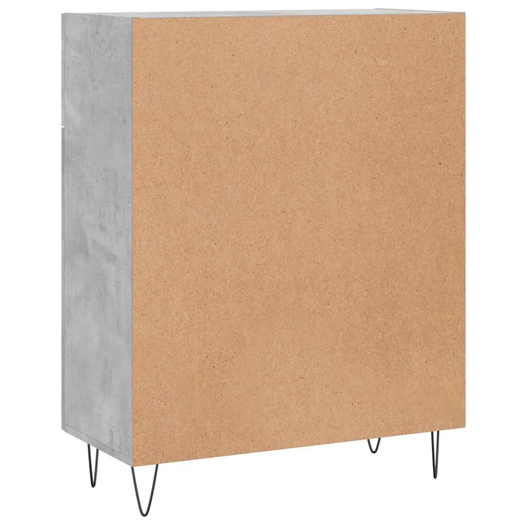 Sideboard Betongrau 69,5x34x90 cm Holzwerkstoff