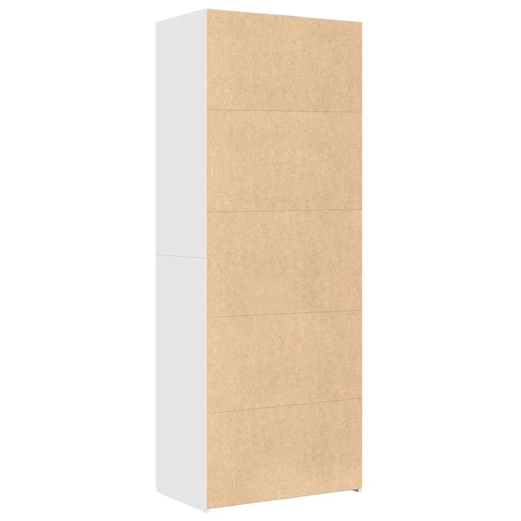 Highboard Weiß 70 x 42,5 x 185 cm aus Holzwerkstoff