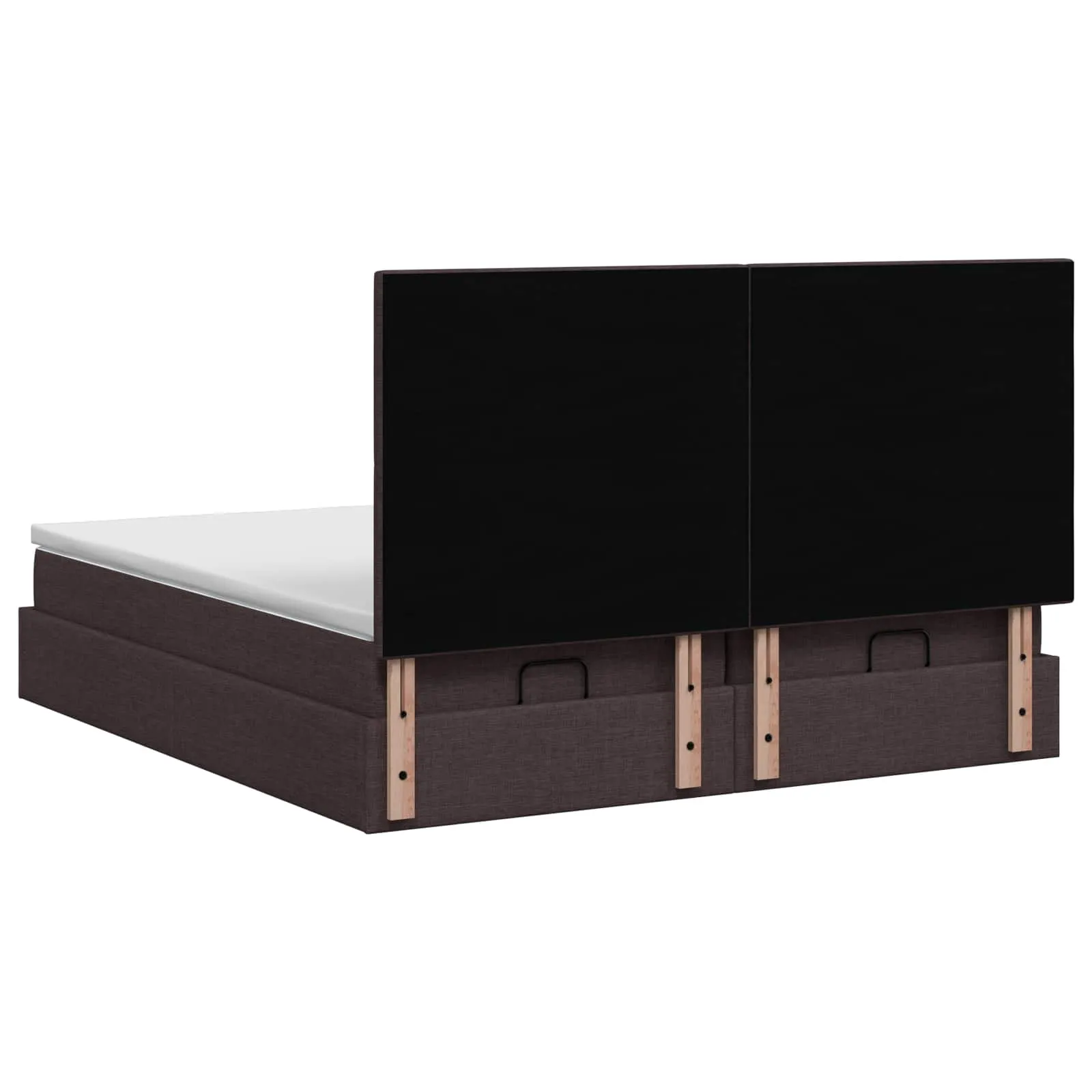 Ottoman-Bett 203 x 200 x 88 cm Dunkelbraun