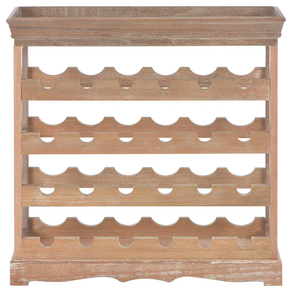 Offenes Weinregal 70 x 22,5 x 70,5 cm Braun aus MDF