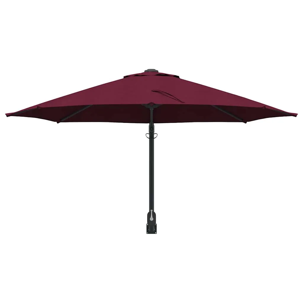 Garten-Sonnenschirm Bordeauxrot 248 x 248 x 148 cm