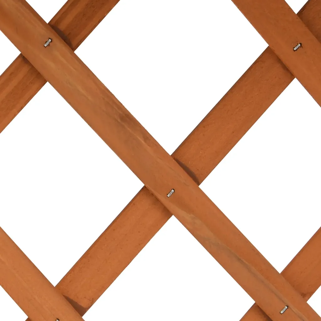 Gartenspalier mit Pflanzkübel aus massivem Tannenholz 45x30x74 cm orange