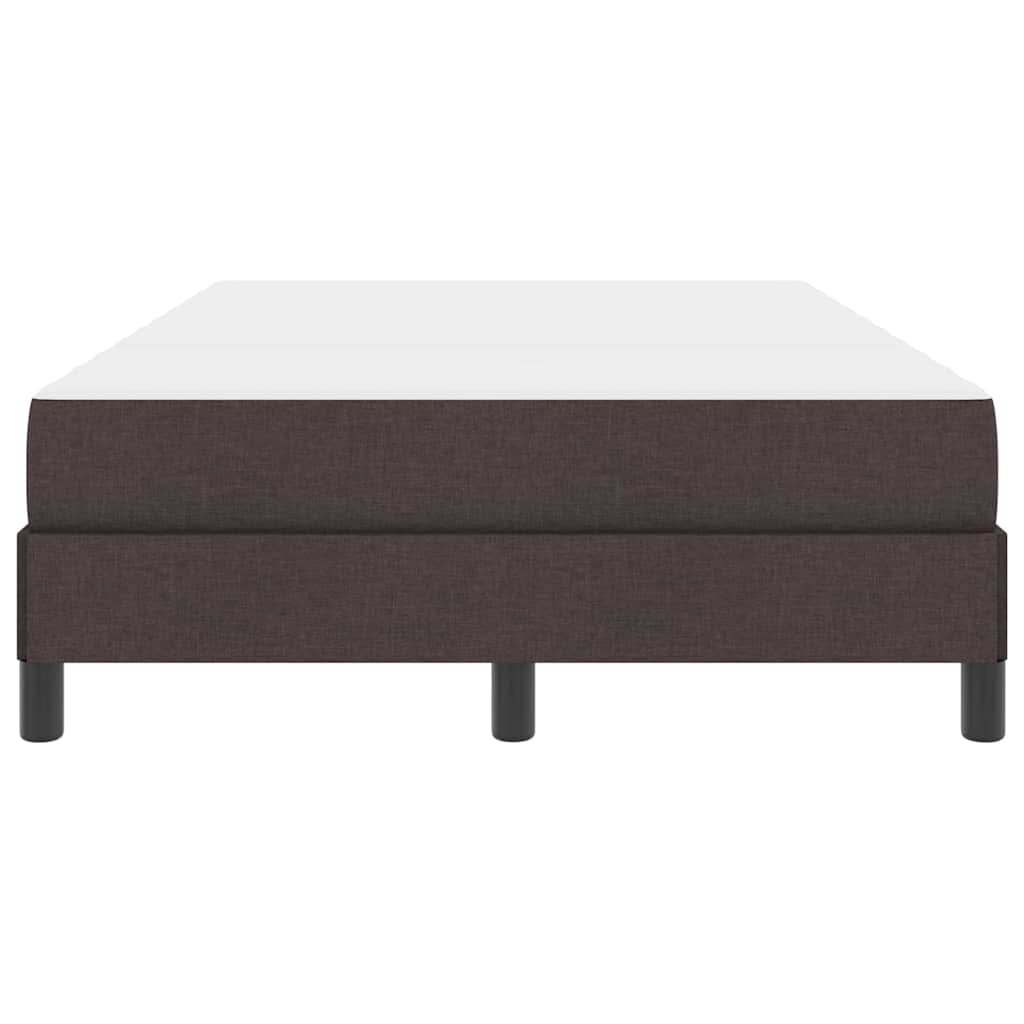 Boxspringbett Holzwerkstoff Dunkelbraun 120x190 cm Matratze mittel