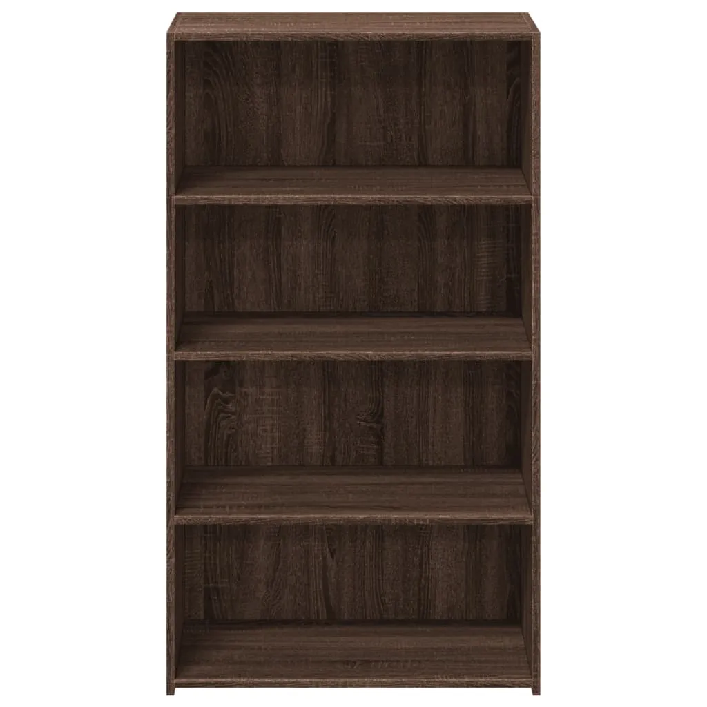 Klassisches Highboard 70 x 41 x 124 cm Braun Massivholz Optik