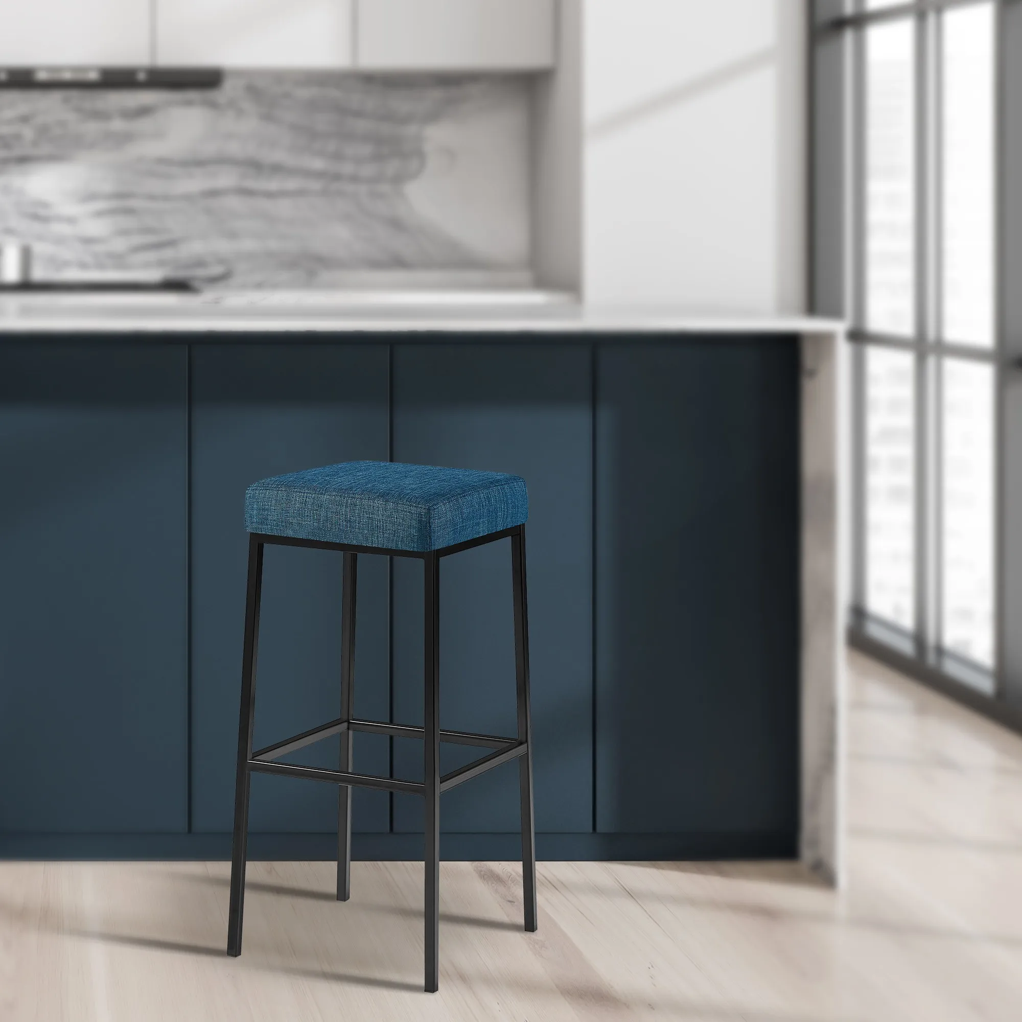 Barhocker Montreal 37x37x78 cm Blau