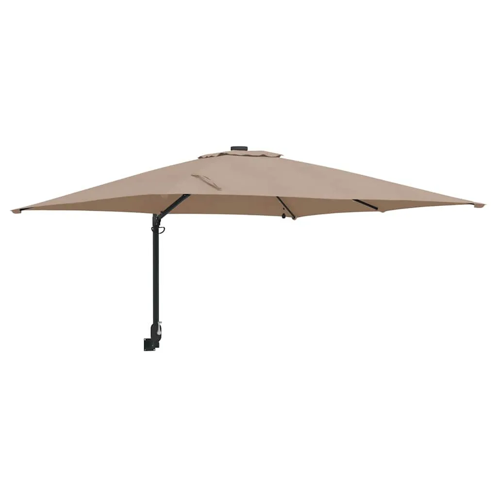 Garten-Sonnenschirm Taupe 248,5 x 247,5 x 160 cm