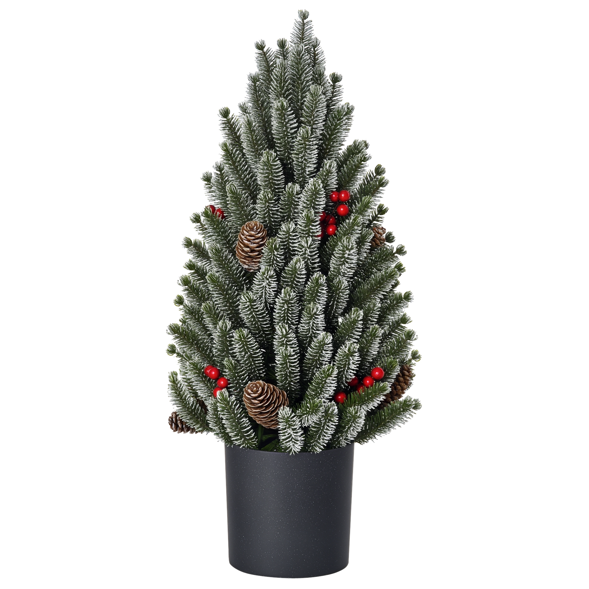 Mini Weihnachtsbaum künstlich mit Übertopf, 50 cm, Grün