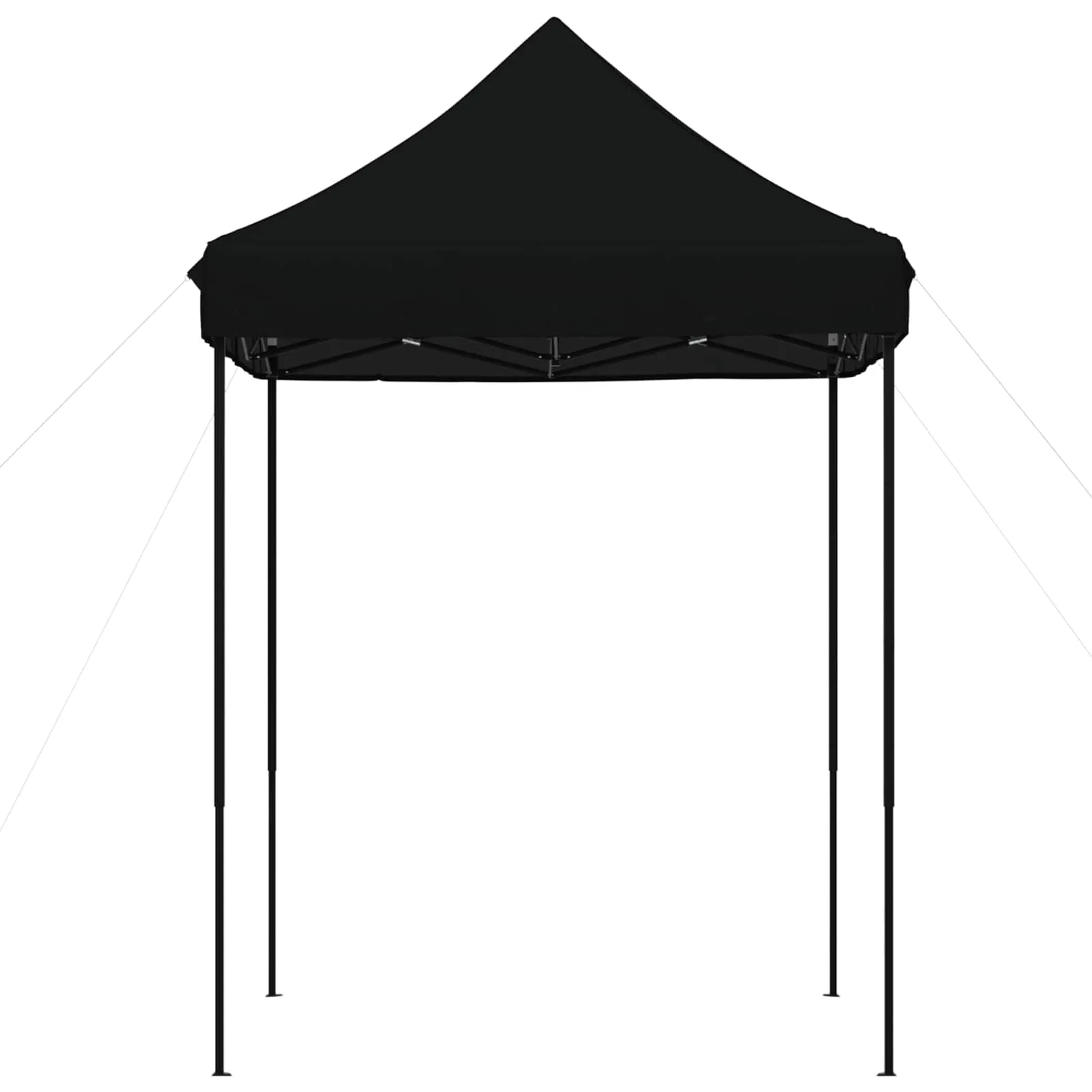 Elegantes Partyzelt 200 x 200 x 306 cm in Schwarz