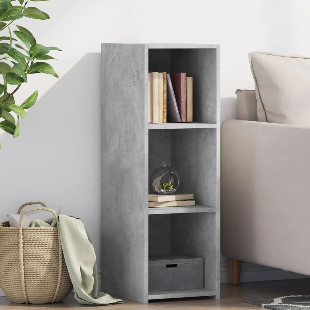 Sideboard Betongrau 30 x 41 x 93 cm aus Holzwerkstoff