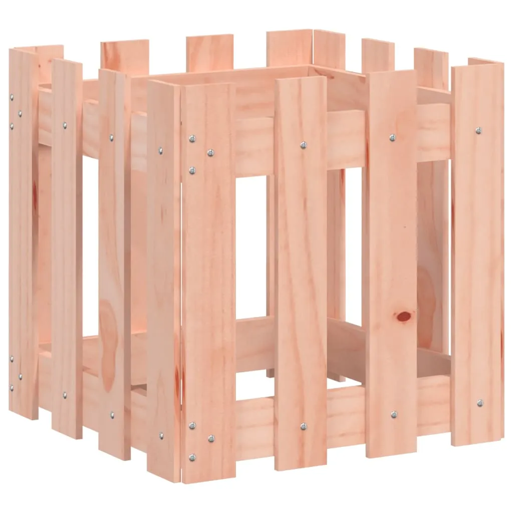 Pflanzkübel aus massivholz 40 x 40 x 40 cm natur