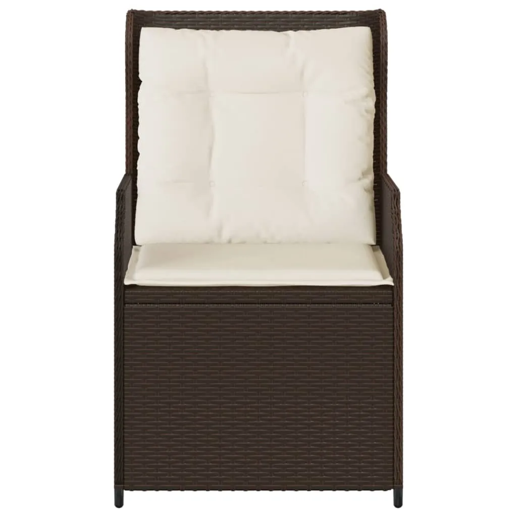 Verstellbarer Gartenstuhl 55 x 67 x 95 cm in Braun