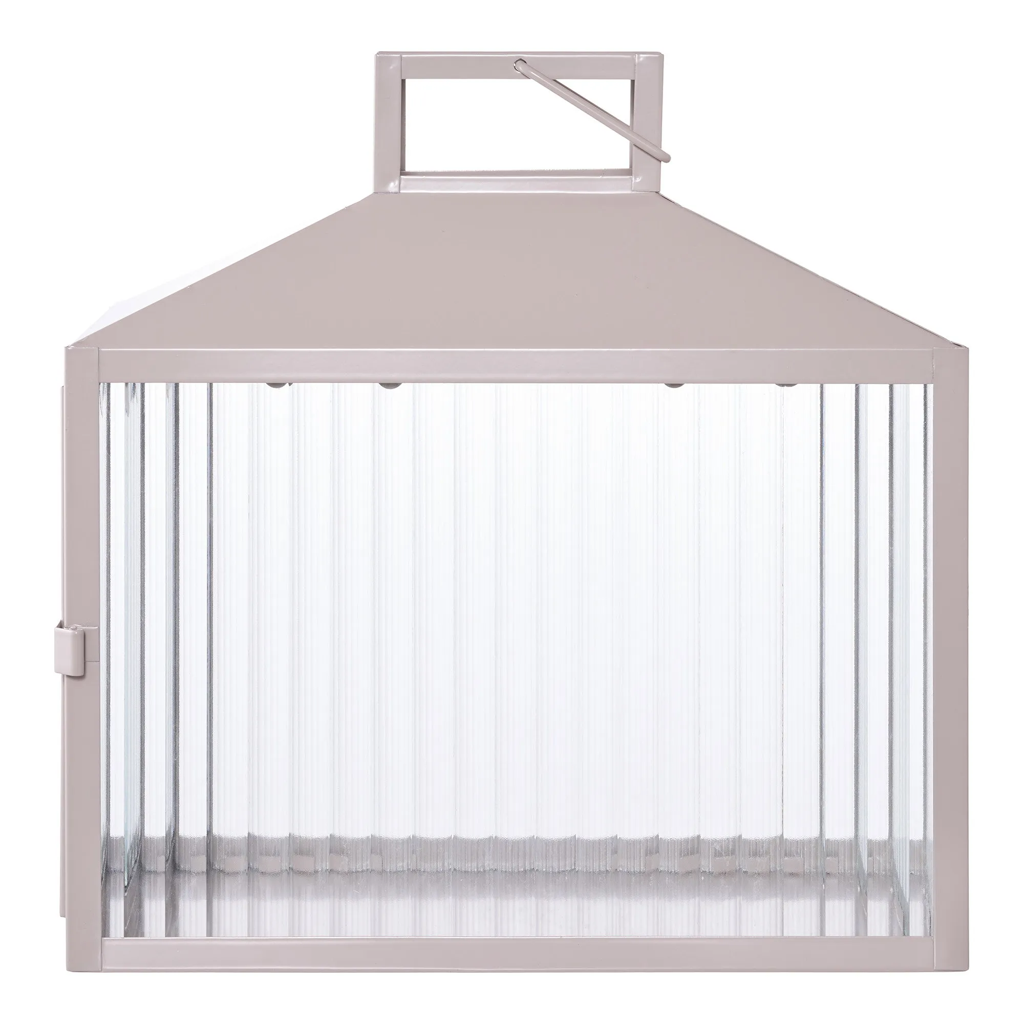 tinkaro Laterne Lucca Glas, Metall Beige / Grau