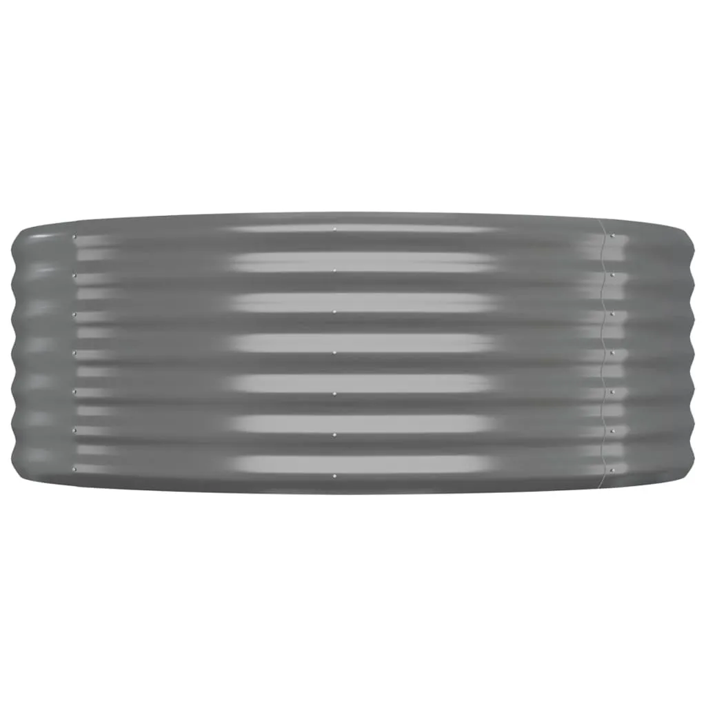 Hochbeet Verzinkter Stahl 175x100x36 cm Grau