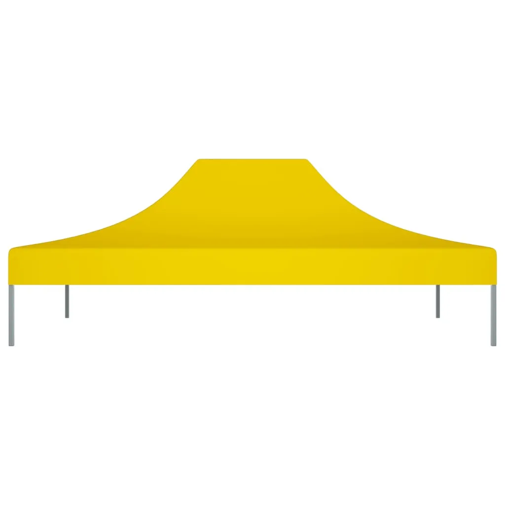 Partyzelt-Dach 4,3x2,9x1 m Gelb aus 600D Oxford-Gewebe mit PVC-Beschichtung