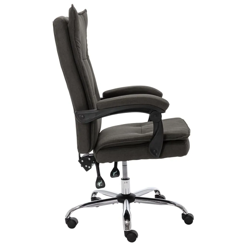 Ergonomischer Bürostuhl mit Liegefunktion 64x68x(113-120) cm Grau