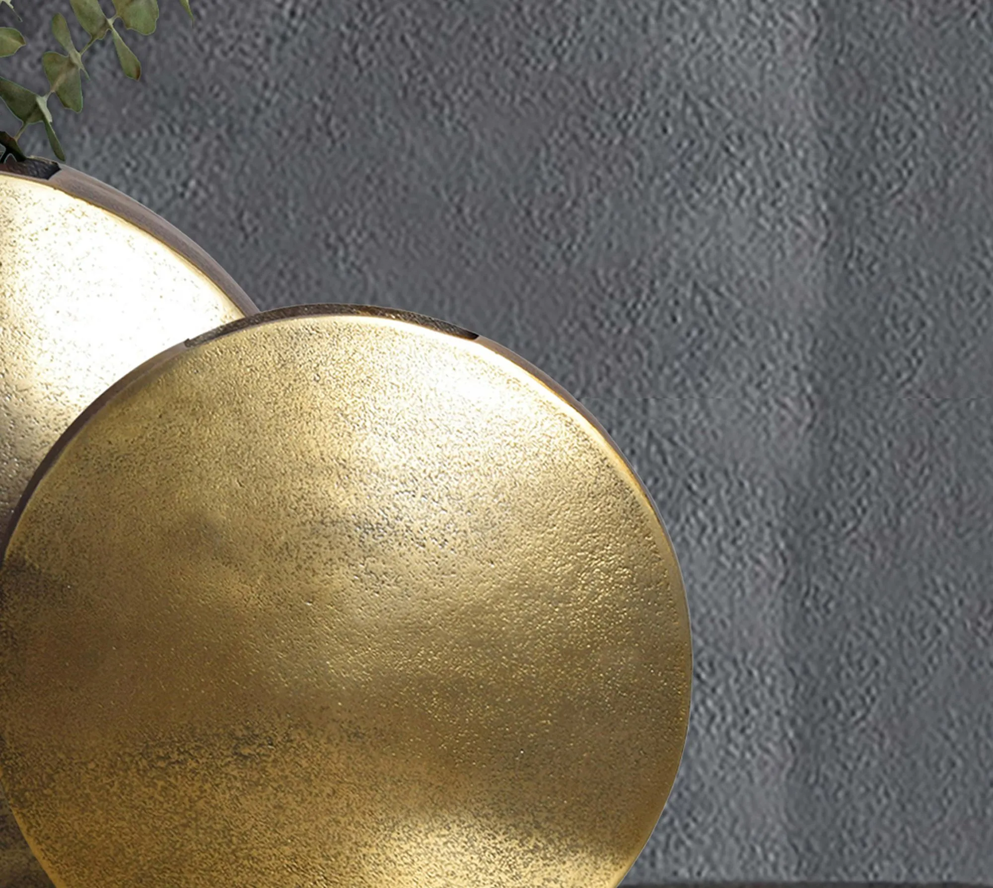 Deko Vase 2er Set Aluminium Gold Blumenvase Modern