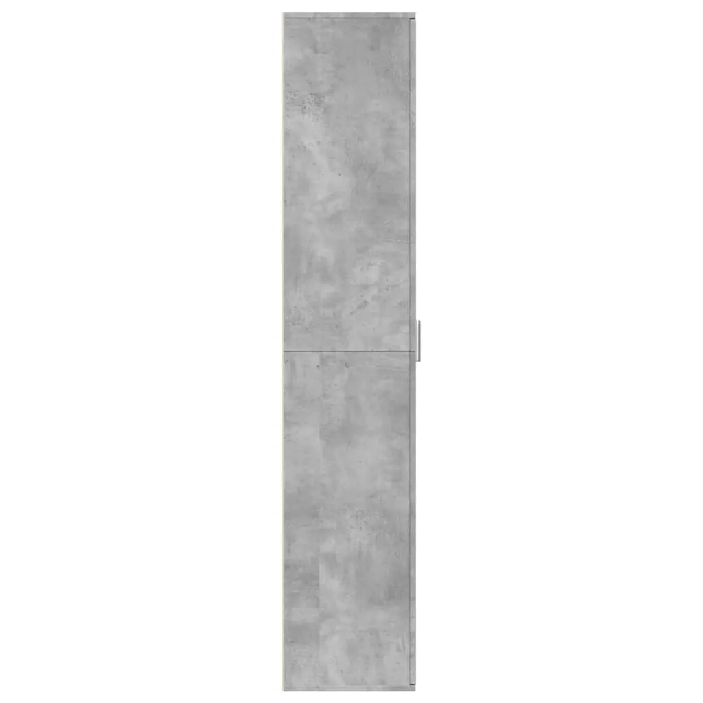 Highboard Betongrau 60 x 35 x 180 cm aus Holzwerkstoff